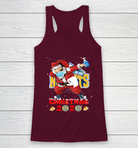 Denver Nuggets Funny Santa Claus Dabbing Christmas 2020 NBA Racerback Tank 2