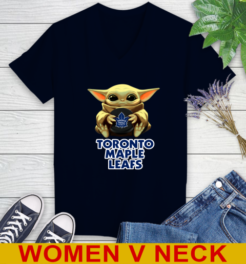 NHL Hockey Toronto Maple Leafs Star Wars Baby Yoda Shirt 79