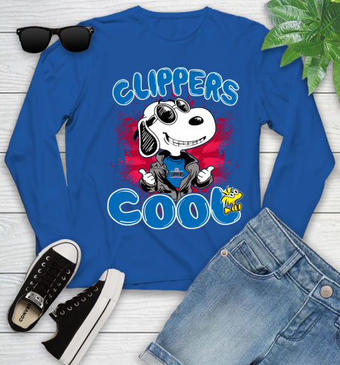 NBA Basketball LA Clippers Cool Snoopy Shirt Youth Long Sleeve 9