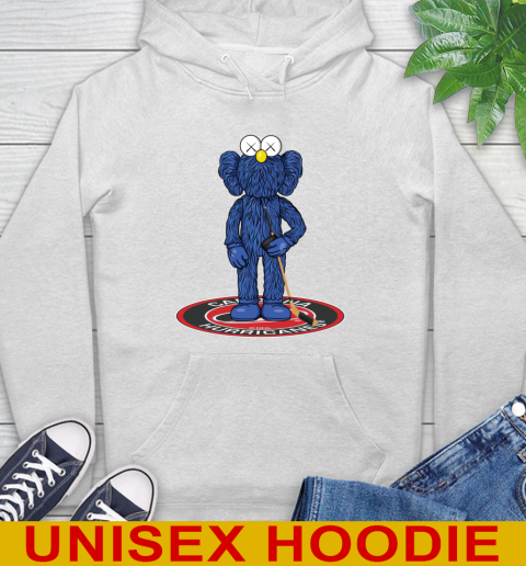 NHL Hockey Carolina Hurricanes Kaws Bff Blue Figure Shirt Hoodie