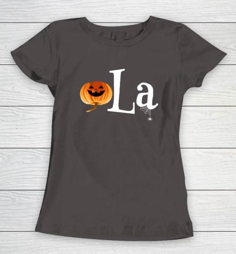 Comma La Funny Kamala Harris Halloween Pumpkin Women's T-Shirt 5