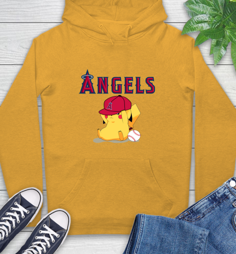 MLB Pikachu Baseball Sports Los Angeles Angels Hoodie 3