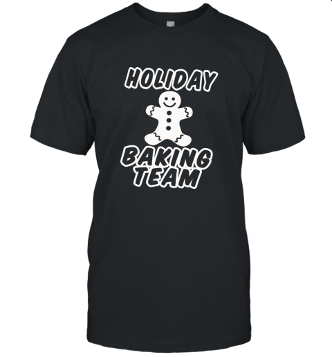 Holiday Baking Team Gingerbread Cookie Slouchy Off Shoulder Oversized Unisex Jersey Tee