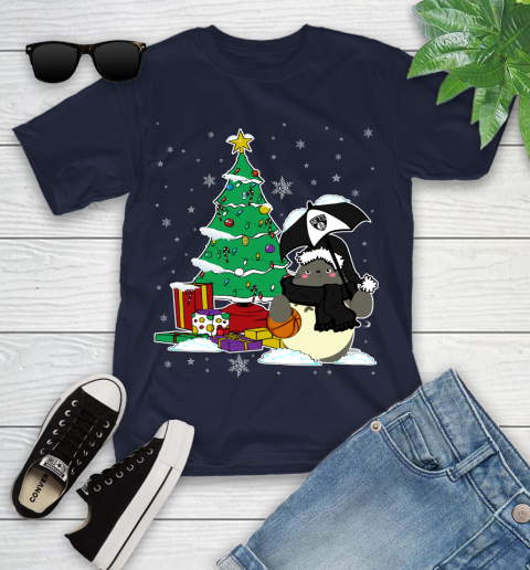 Brooklyn Nets NBA Basketball Cute Tonari No Totoro Christmas Sports Youth T-Shirt 2