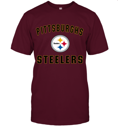 Pittsburgh Steelers NFL Line Gray Victory Unisex Jersey Tee