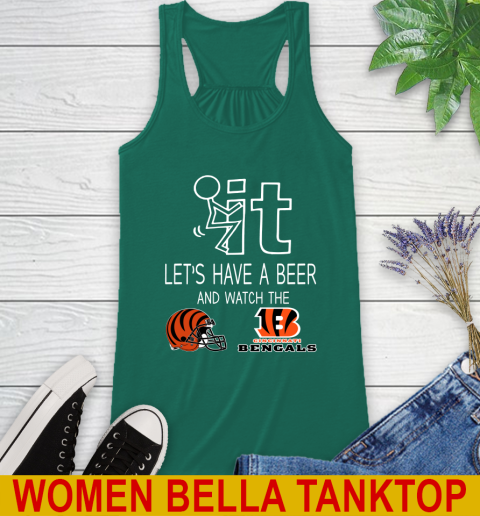 Cincinnati Bengals Football NFL Let's Have A Beer And Watch Your Team Sports Racerback Tank 5