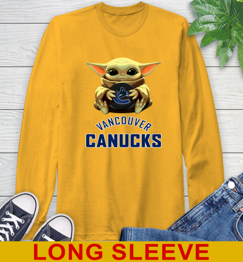 NHL Hockey Vancouver Canucks Star Wars Baby Yoda Shirt 60