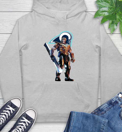 NFL Thanos Gauntlet Avengers Endgame Football Los Angeles Rams Hoodie 6
