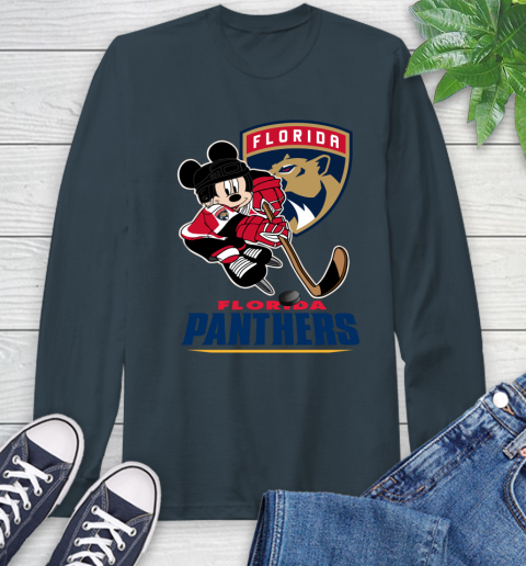 NHL Florida Panthers Mickey Mouse Disney Hockey T Shirt Long Sleeve T-Shirt 8