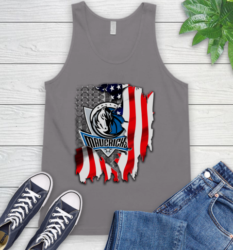 Dallas Mavericks NBA Basketball American Flag Tank Top 6
