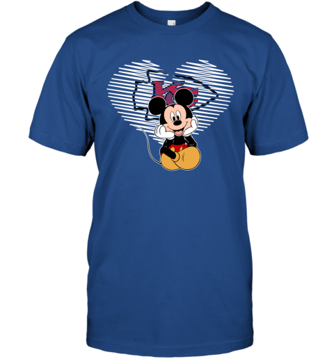 NFL Kansas City Chiefs The Heart Mickey Mouse Disney Football T Shirt qT9ENZLt3LR classic t shirt 2 95 151514 front royal