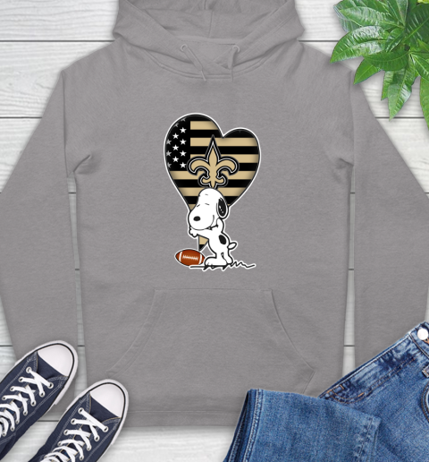 New Orleans Saints NFL Football The Peanuts Movie Adorable Snoopy Hoodie 6