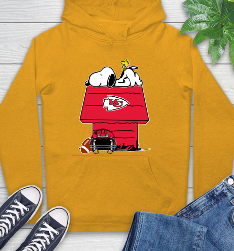 Kansas City Chiefs NFL Football Snoopy Woodstock The Peanuts Movie Hoodie 3