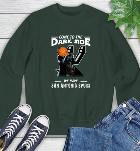 NBA Come To The Dark Side We Have San Antonio Spurs Star Wars Darth Vader Basketball Sweatshirt 12