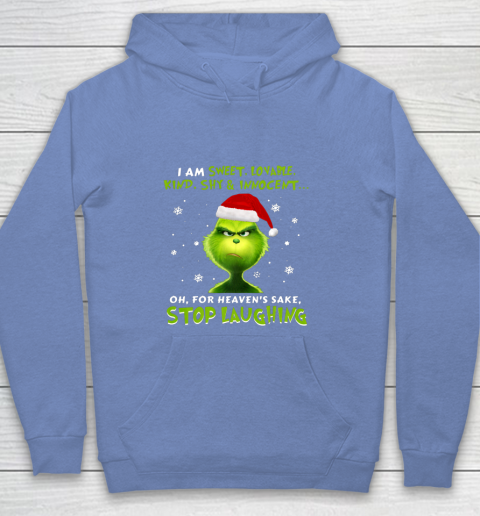 I Am Sweet Lovable Kind Shy Innocent Grinch Christmas Youth Hoodie 8