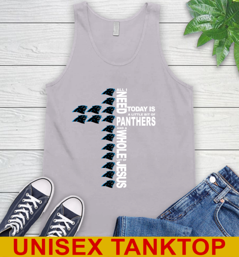 NFL All I Need Today Is A Little Bit Of Carolina Panthers Shirt Tank Top 3