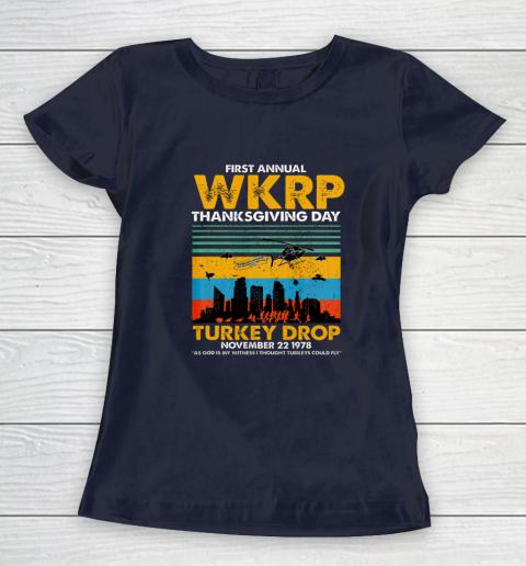 Wkrp Turkey Drop Shirt Turkey Drop T Shirt Turkey Drop Retro Women's T-Shirt 2