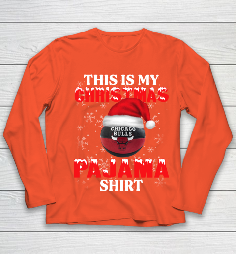 Chicago Bulls This Is My Christmas Pajama Shirt NBA Youth Long Sleeve 3