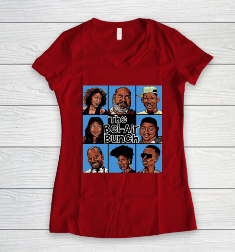 The Bel Air Bunch Fresh Prince Of Bel Air Women's V-Neck T-Shirt 8