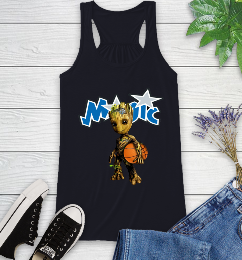 Orlando Magic NBA Basketball Groot Marvel Guardians Of The Galaxy Racerback Tank 10