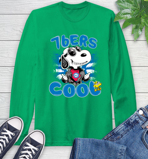 NBA Basketball Philadelphia 76ers Cool Snoopy Shirt Long Sleeve T-Shirt 9
