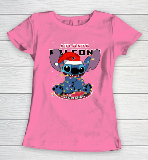 Atlanta Falcons NFL Football noel stitch Christmas Women's T-Shirt 9