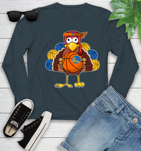 Golden State Warriors Turkey thanksgiving day Youth Long Sleeve 8