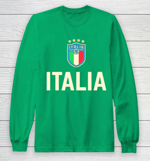 Italy Soccer Jersey 2020 2021 Euros Italia Football Team Long Sleeve T-Shirt 4