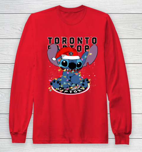 Toronto Raptors NBA noel stitch Basketball Christmas Long Sleeve T-Shirt 7