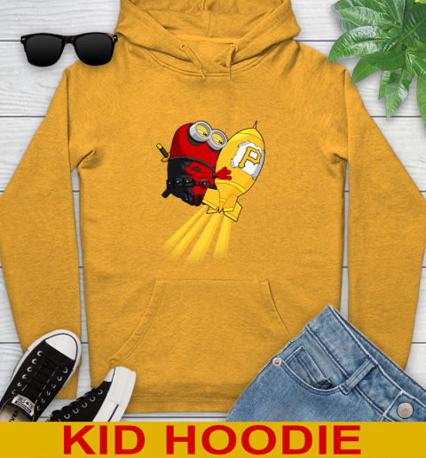 MLB Baseball Pittsburgh Pirates Deadpool Minion Marvel Shirt Youth Hoodie 2