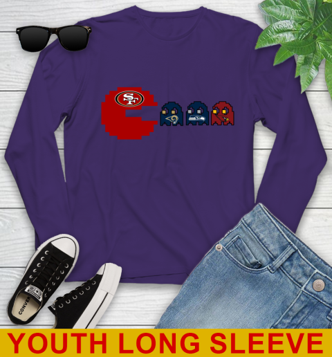San Francisco 49ers NFL Football Pac Man Champion Youth Long Sleeve 5
