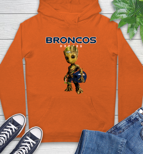 Denver Broncos NFL Football Groot Marvel Guardians Of The Galaxy Hoodie 5