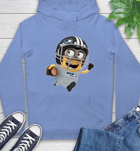 NFL Seattle Seahawks Minions Disney Football Sports Hoodie 11