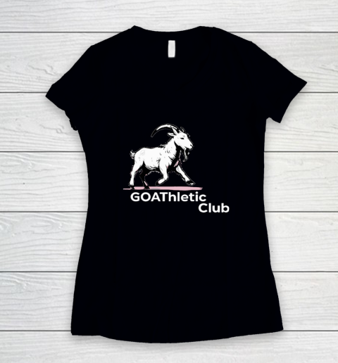 GOAThletic Club For The MEGA Goats Women's V-Neck T-Shirt