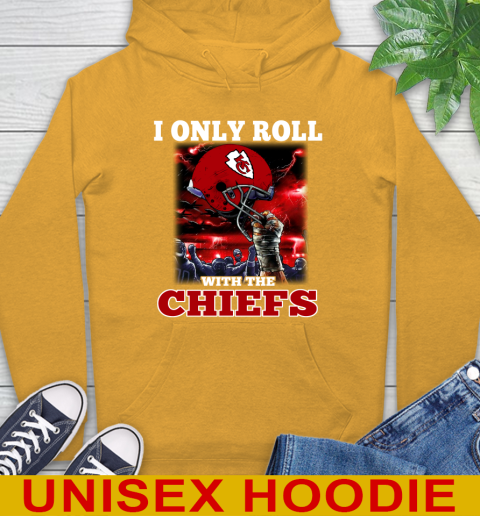 Kansas City Chiefs NFL Football I Only Roll With My Team Sports Hoodie 2