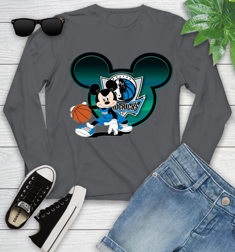 NBA Dallas Mavericks Mickey Mouse Disney Basketball Youth Long Sleeve 8