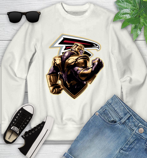 NFL Thanos Avengers Endgame Football Sports Atlanta Falcons Youth Sweatshirt