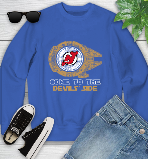 NHL Come To The New Jersey Devils Wars Hockey Sports Youth Sweatshirt 7