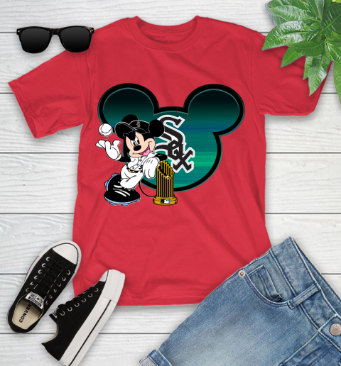 MLB Chicago White Sox The Commissioner's Trophy Mickey Mouse Disney Youth T-Shirt 10