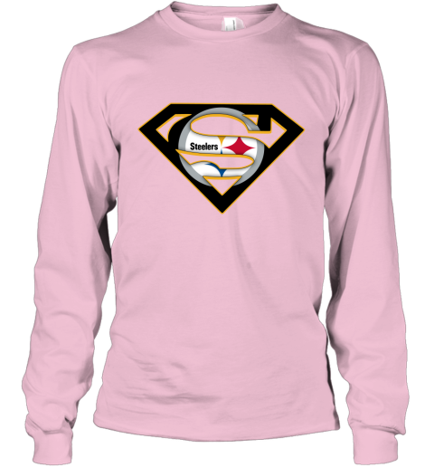 We Are Undefeatable The Pittsburg Steelers x Superman NFL Long Sleeve T-Shirt