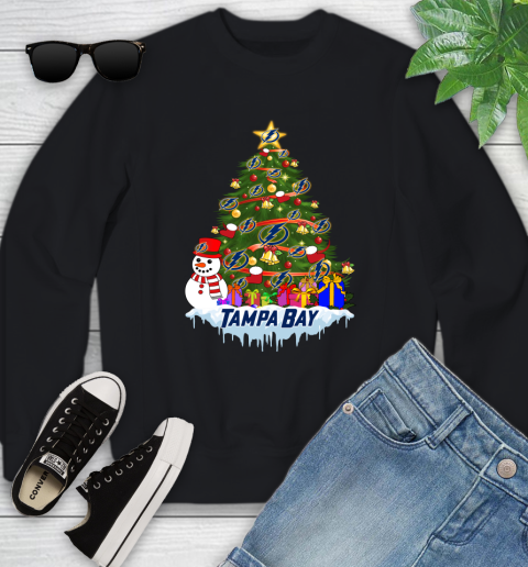 Tampa Bay Lightning Merry Christmas NHL Hockey Sports Youth Sweatshirt 2