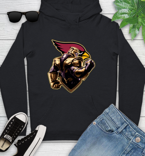 NFL Thanos Avengers Endgame Football Sports Arizona Cardinals Youth Hoodie 2