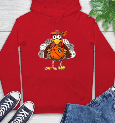 Brooklyn Nets Turkey thanksgiving day Hoodie - Image 11