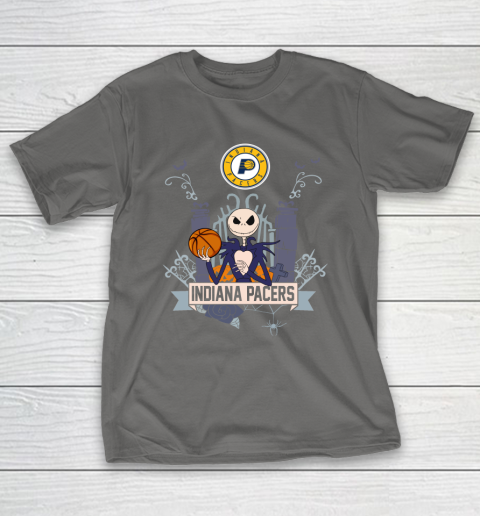 NBA Indiana Pacers Basketball Jack Skellington Halloween T-Shirt 8