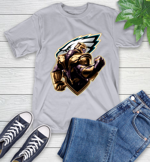 NFL Thanos Avengers Endgame Football Sports Philadelphia Eagles T-Shirt 6