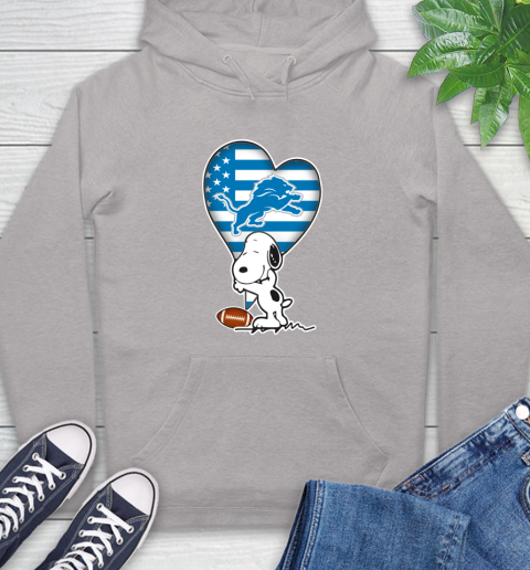 Detroit Lions NFL Football The Peanuts Movie Adorable Snoopy Hoodie 12