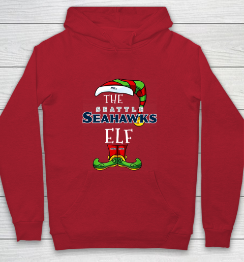 Seattle Seahawks Christmas ELF Funny NFL Youth Hoodie 7