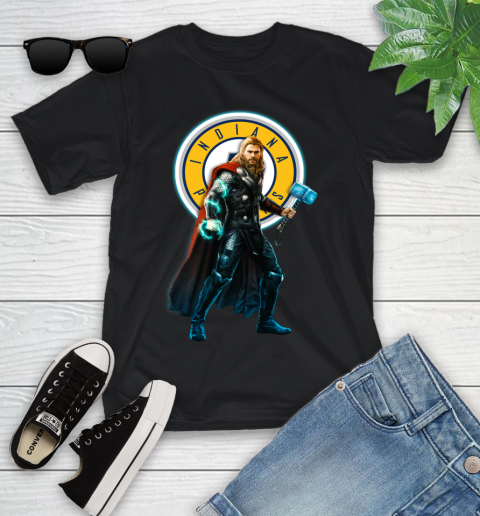 NBA Thor Avengers Endgame Basketball Indiana Pacers Youth T-Shirt 2