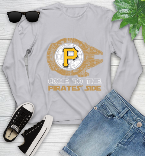 MLB Come To The Pittsburgh Pirates Side Star Wars Baseball Sports Youth Long Sleeve 5