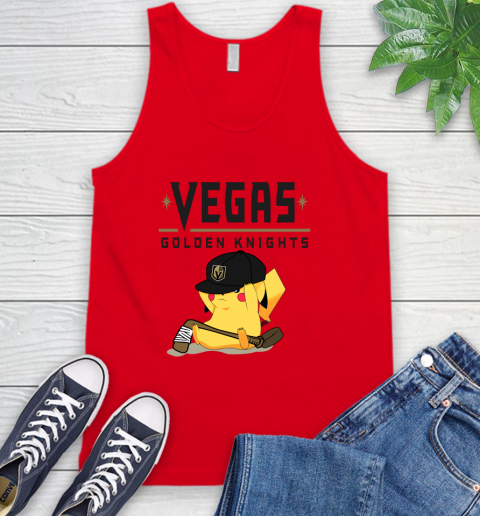 NHL Pikachu Hockey Sports Vegas Golden Knights Tank Top 6